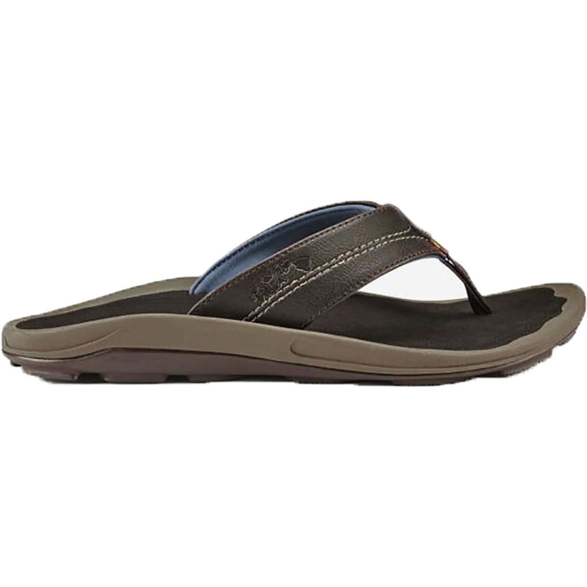 Image of Olukai Kipi Flip Flop - Men's Espresso/Espresso, 14.0