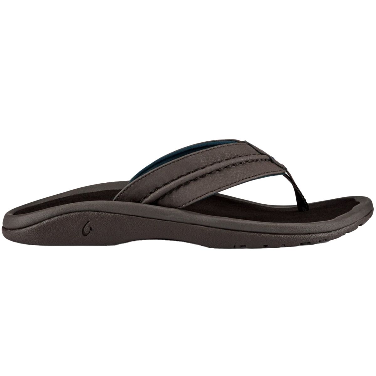 Image of Olukai Hokua Flip Flop - Men's Dark Wood/Dark Wood, 14.0