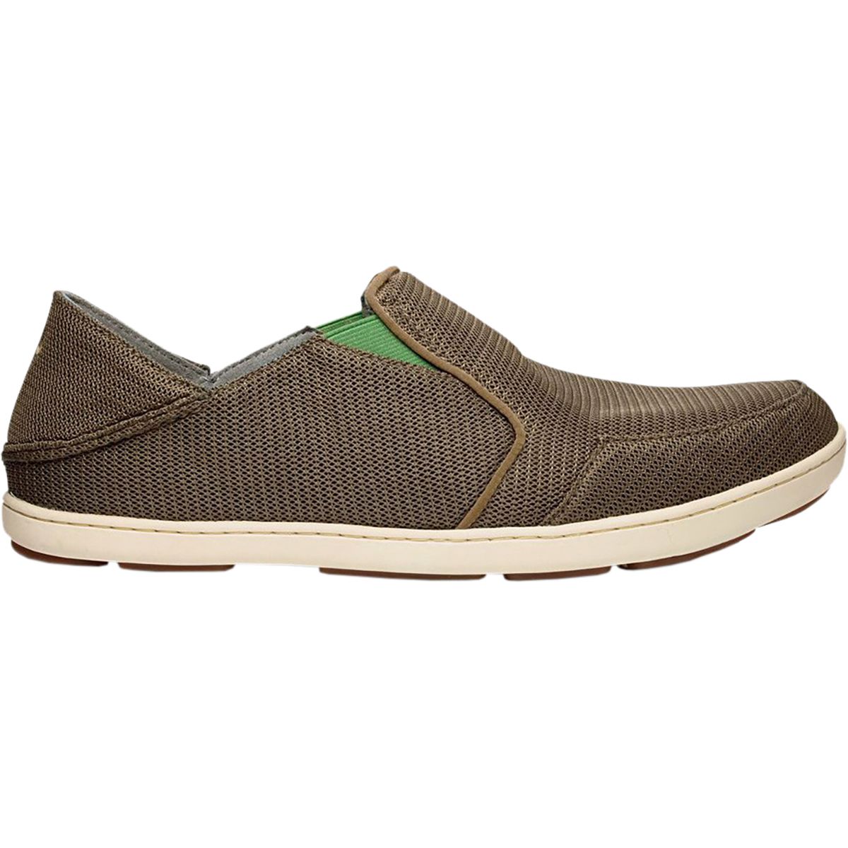 Image of Olukai Nohea Mesh Shoe - Men's Mustang/Lime Peel, 14.0