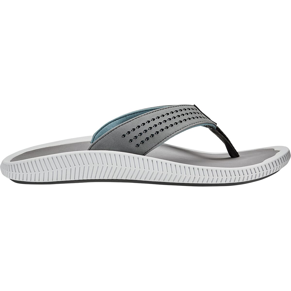 Image of Olukai Ulele Flip Flop - Men's Stone/Stone, 8.0