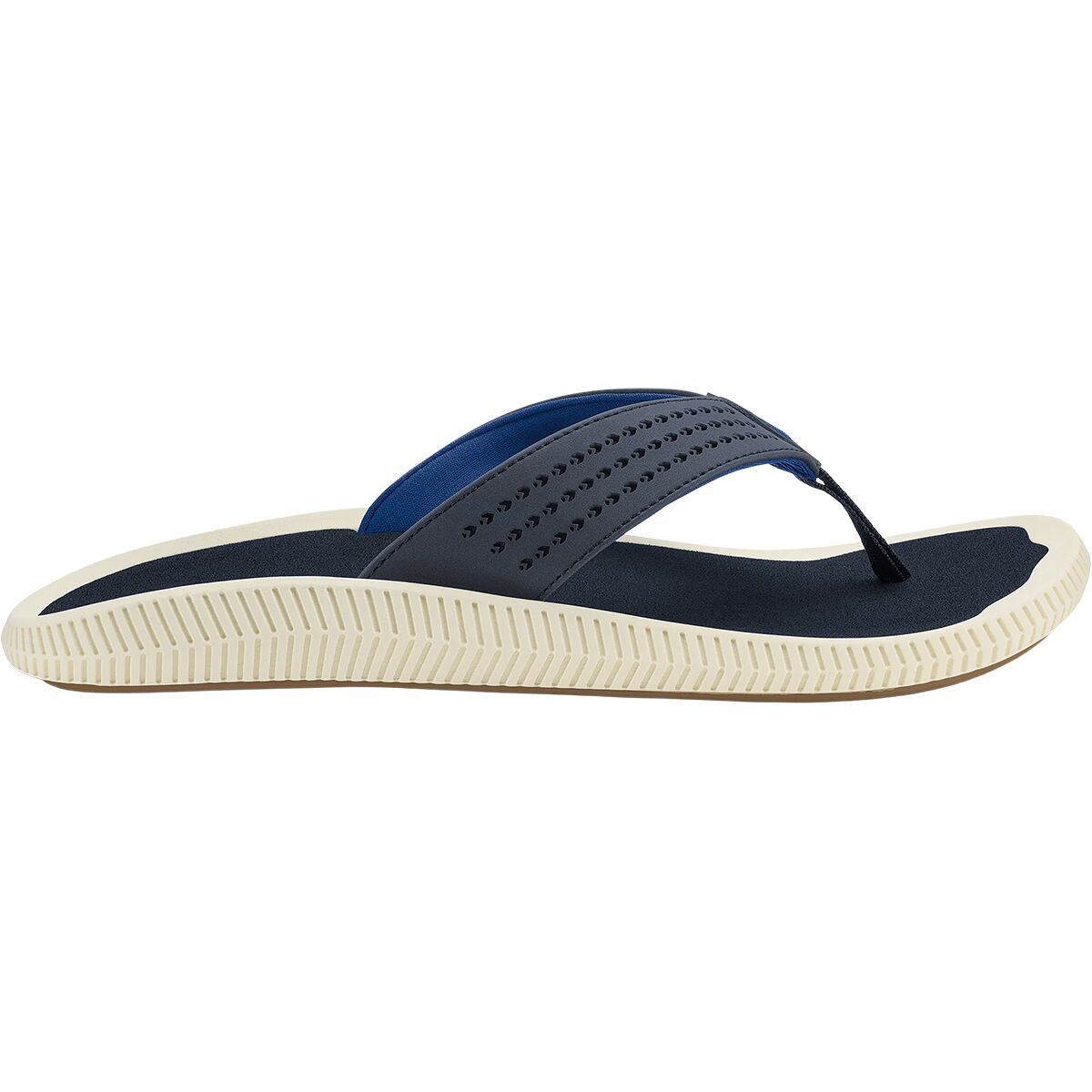 Image of Olukai Ulele Flip Flop - Men's Trench Blue/Trench Blue, 10.0