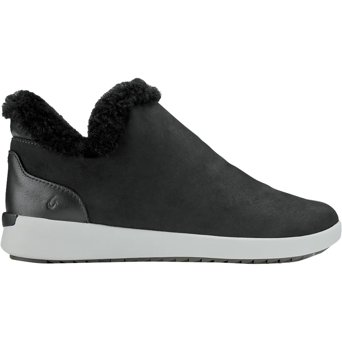 Image of Olukai Malua Hulu Slipper - Women's Onyx/Mist Grey, 9.0