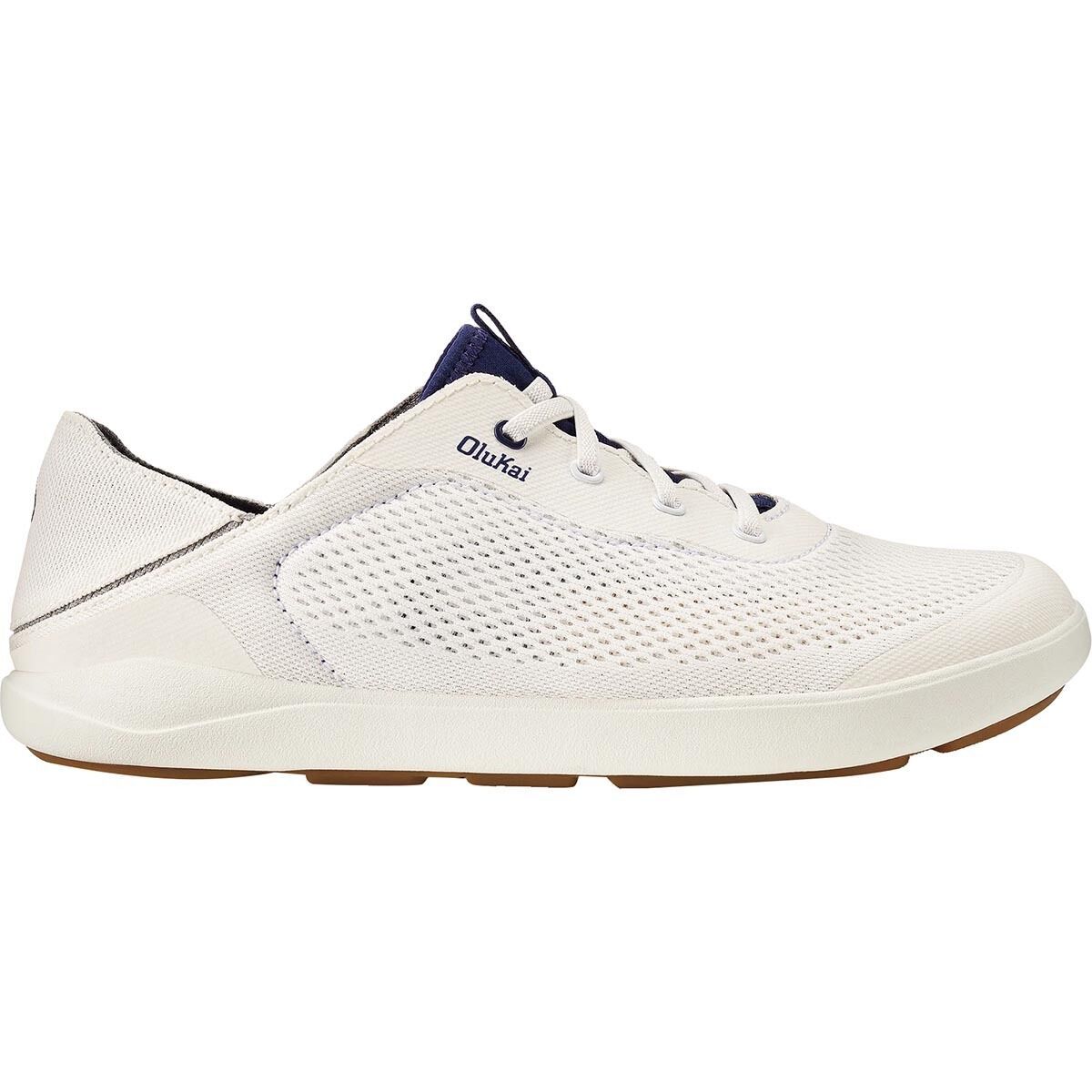 Image of Olukai Moku Pae Shoe - Men's Bright White/Pacifica, 7.0