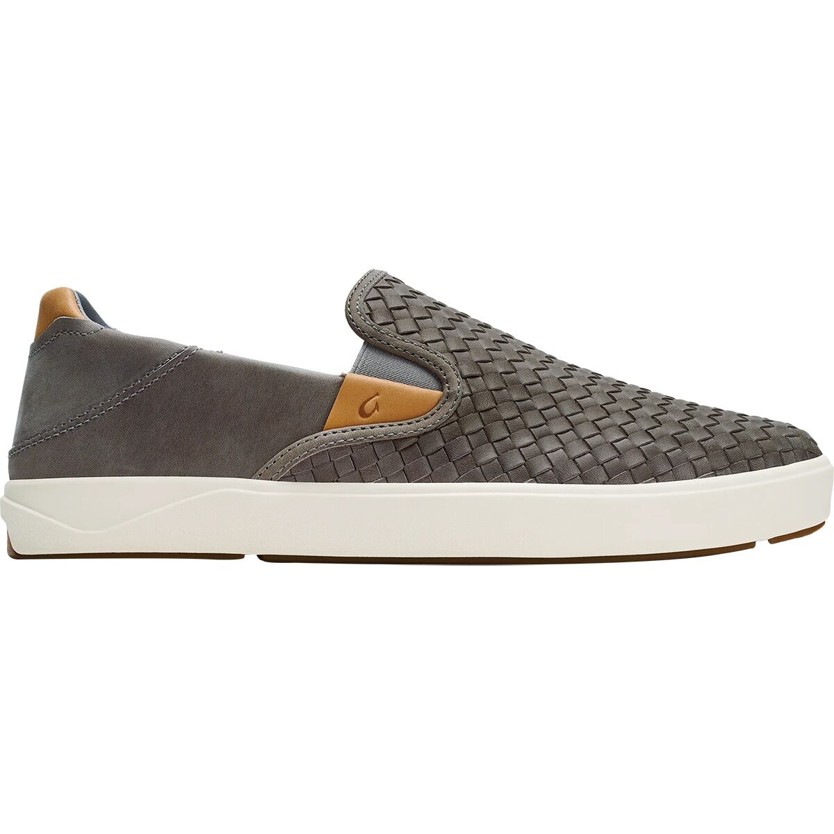 Image of Olukai Lae'ahi Lauhala Shoe - Men's Ash/Ash, 8.5
