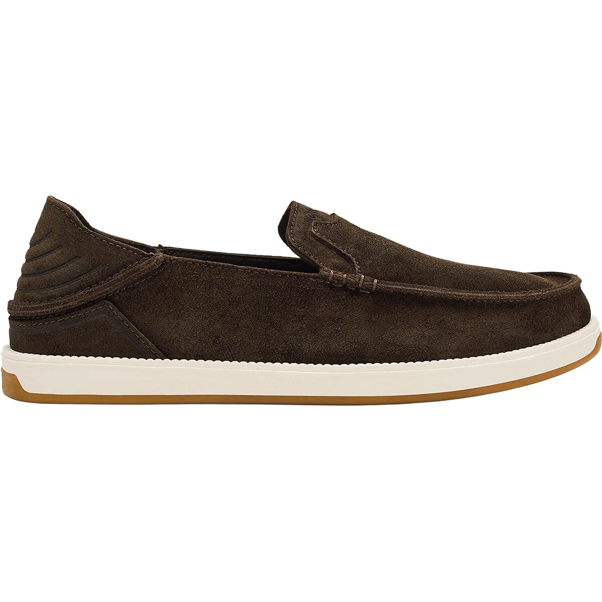 Image of Olukai Kakaha Shoe - Men's Dark Wood/Dark Wood, 8.5