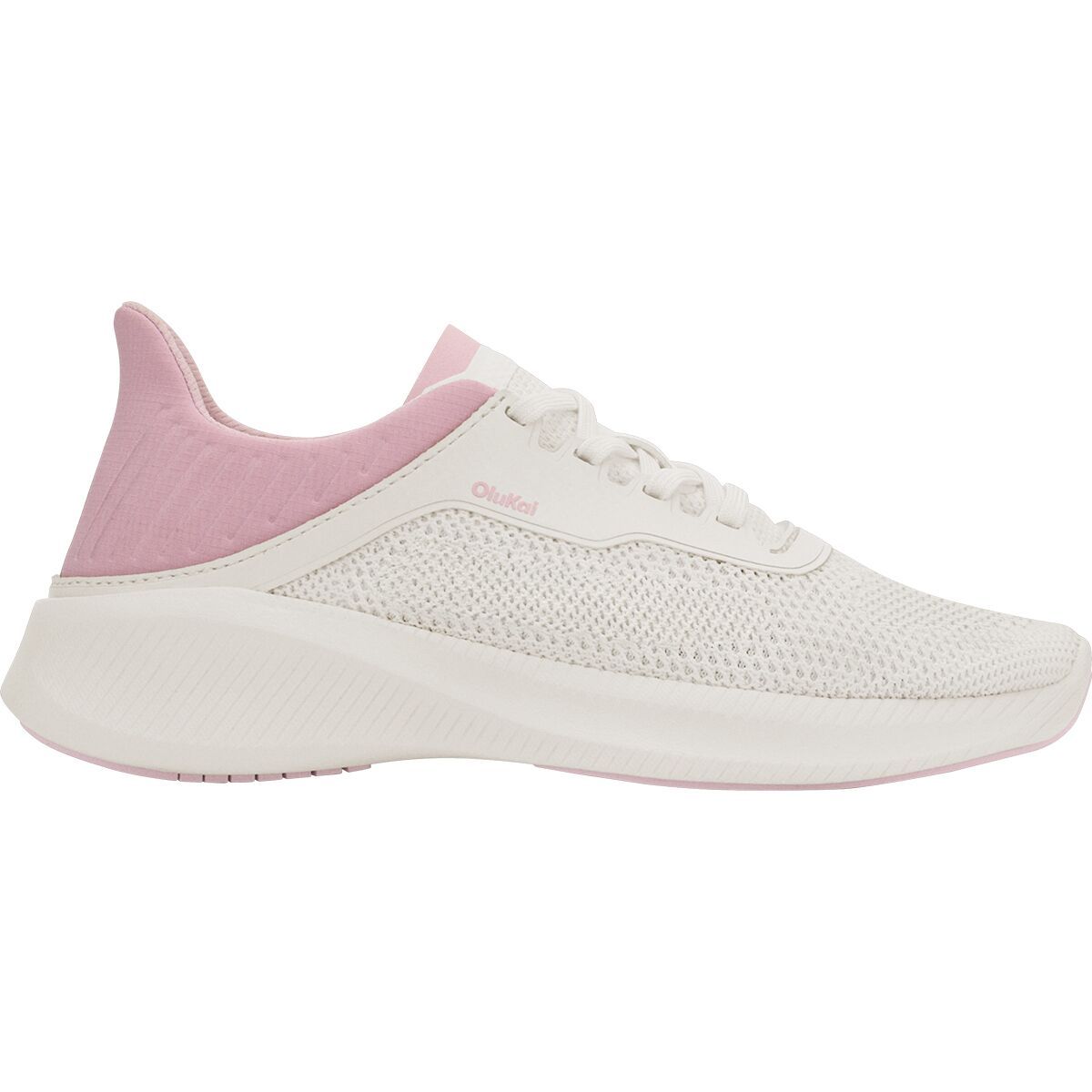 Image of Olukai Island Hopper Shoe - Women's Bright White/Cotton Candy, 5.0