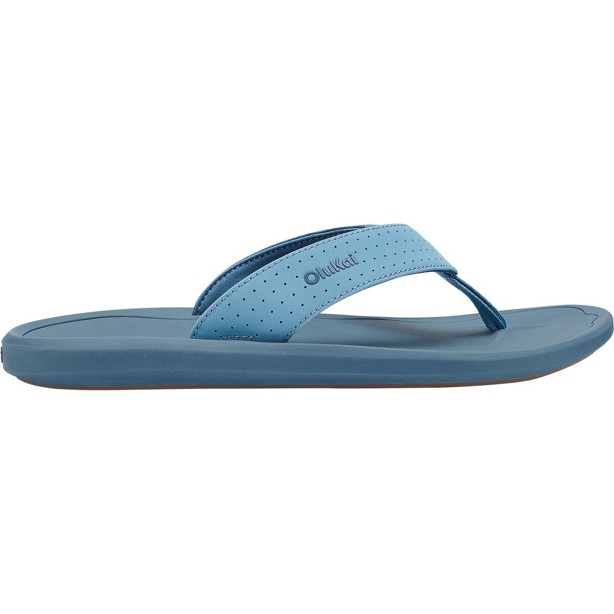 Image of Olukai Ki'i Flip Flop - Men's Blissful Blue/Blue Fog, 12.0