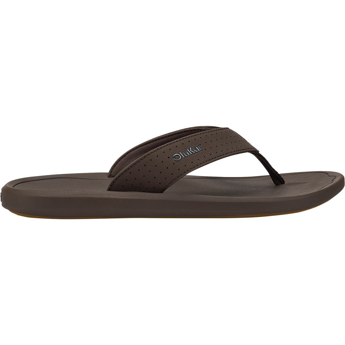 Image of Olukai Ki'i Flip Flop - Men's Dark Java/Dark Java, 9.0