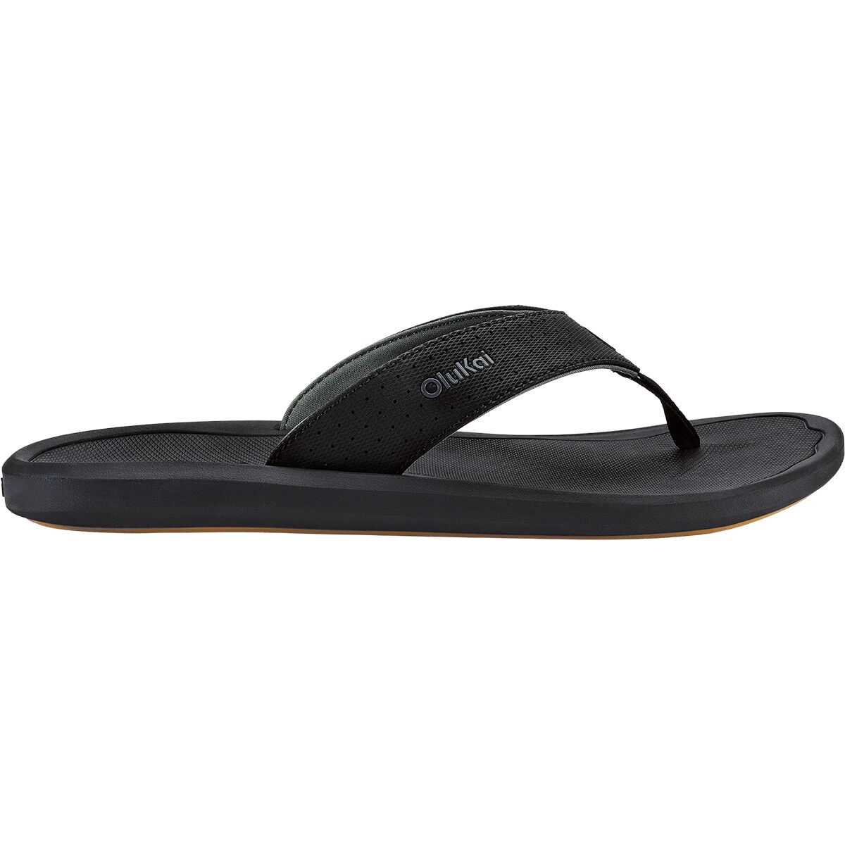 Image of Olukai Ki'i Flip Flop - Men's Lava Rock/Lava Rock, 10.0