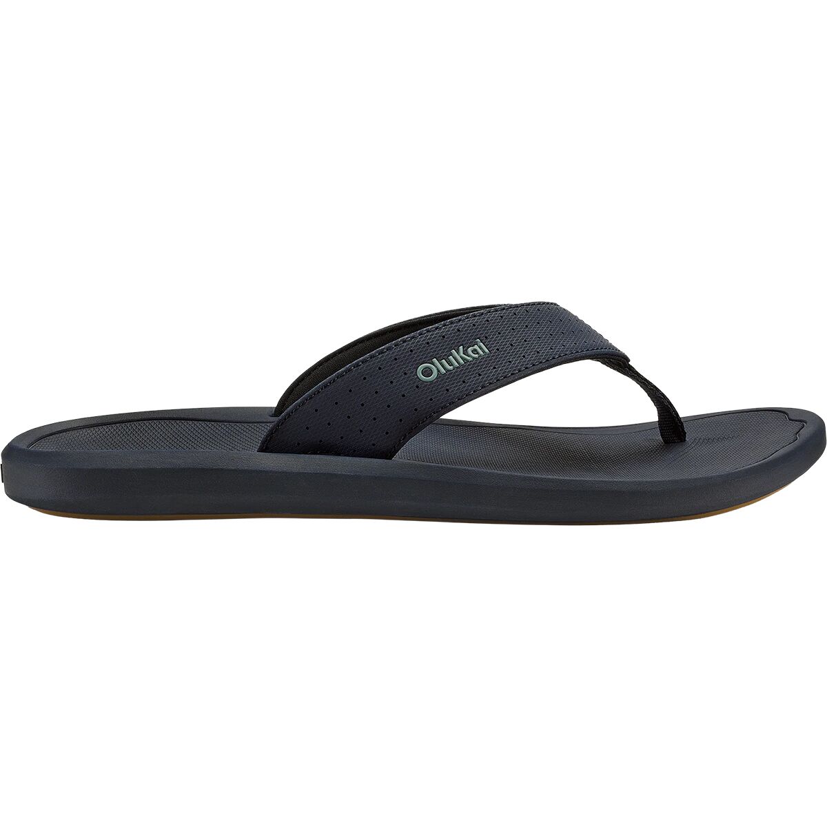 Image of Olukai Ki'i Flip Flop - Men's Trench Blue/Trench Blue, 13.0