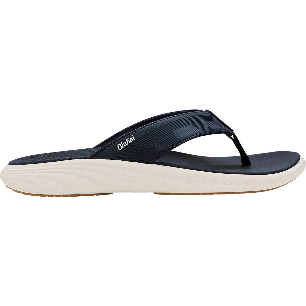 Image of Olukai Malana Flip Flop - Men's Mood Indigo/Mood Indigo, 13.0