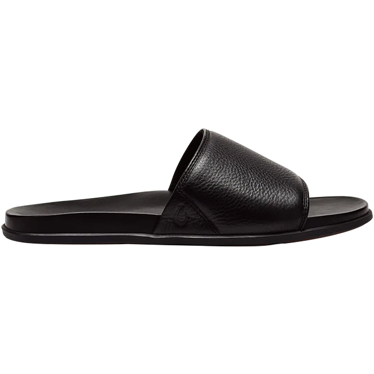Image of Olukai Olali Slide - Men's Black/Black, 10.0