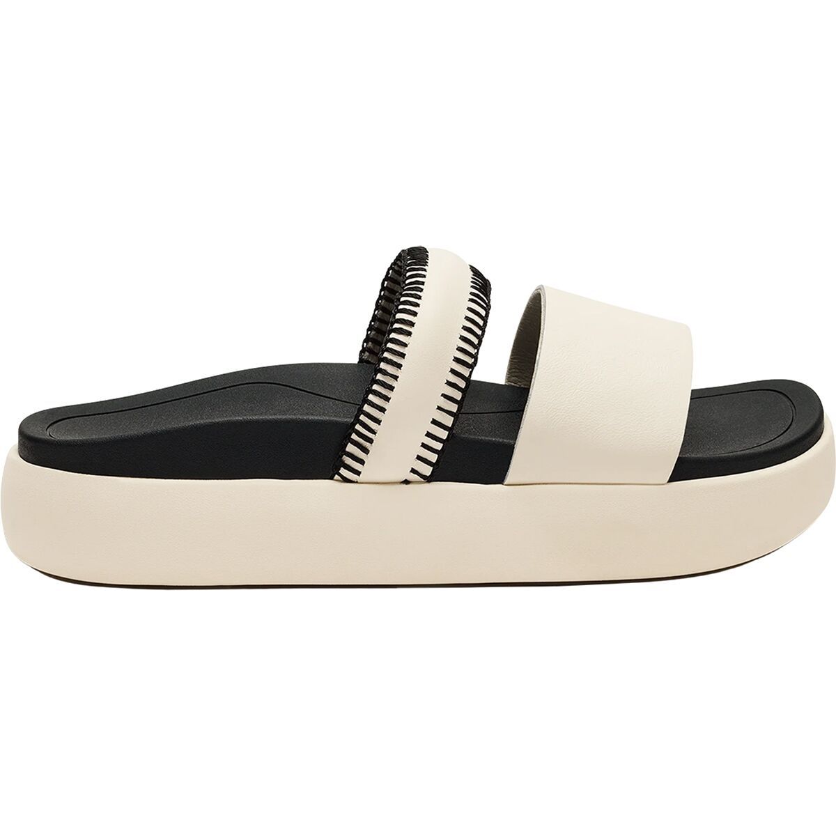 Image of Olukai Pae Sandal - Women's White Sand/Lava Rock, 9.0