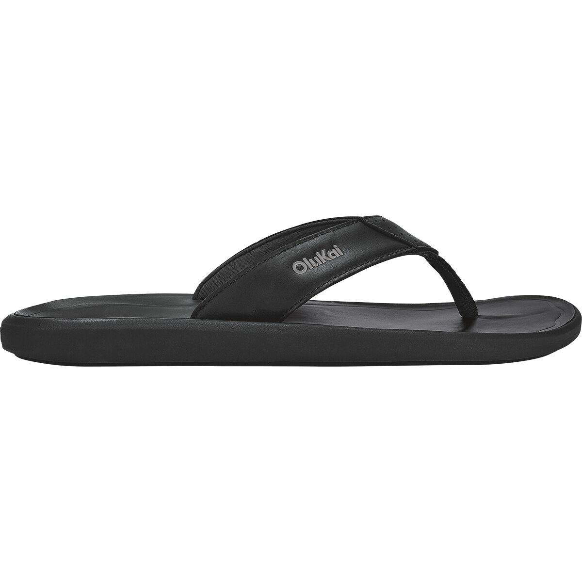 Image of Olukai Pili Flip Flop - Men's Lava Rock/Lava Rock, 11.0