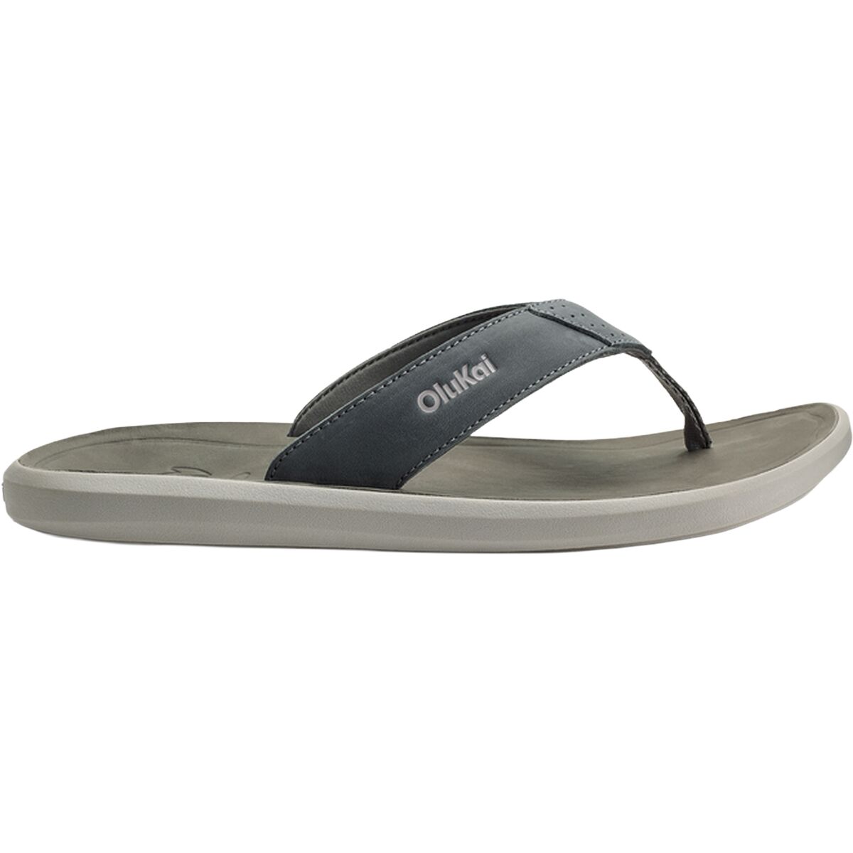 Image of Olukai Pili Flip Flop - Men's Rock/Ash, 13.0