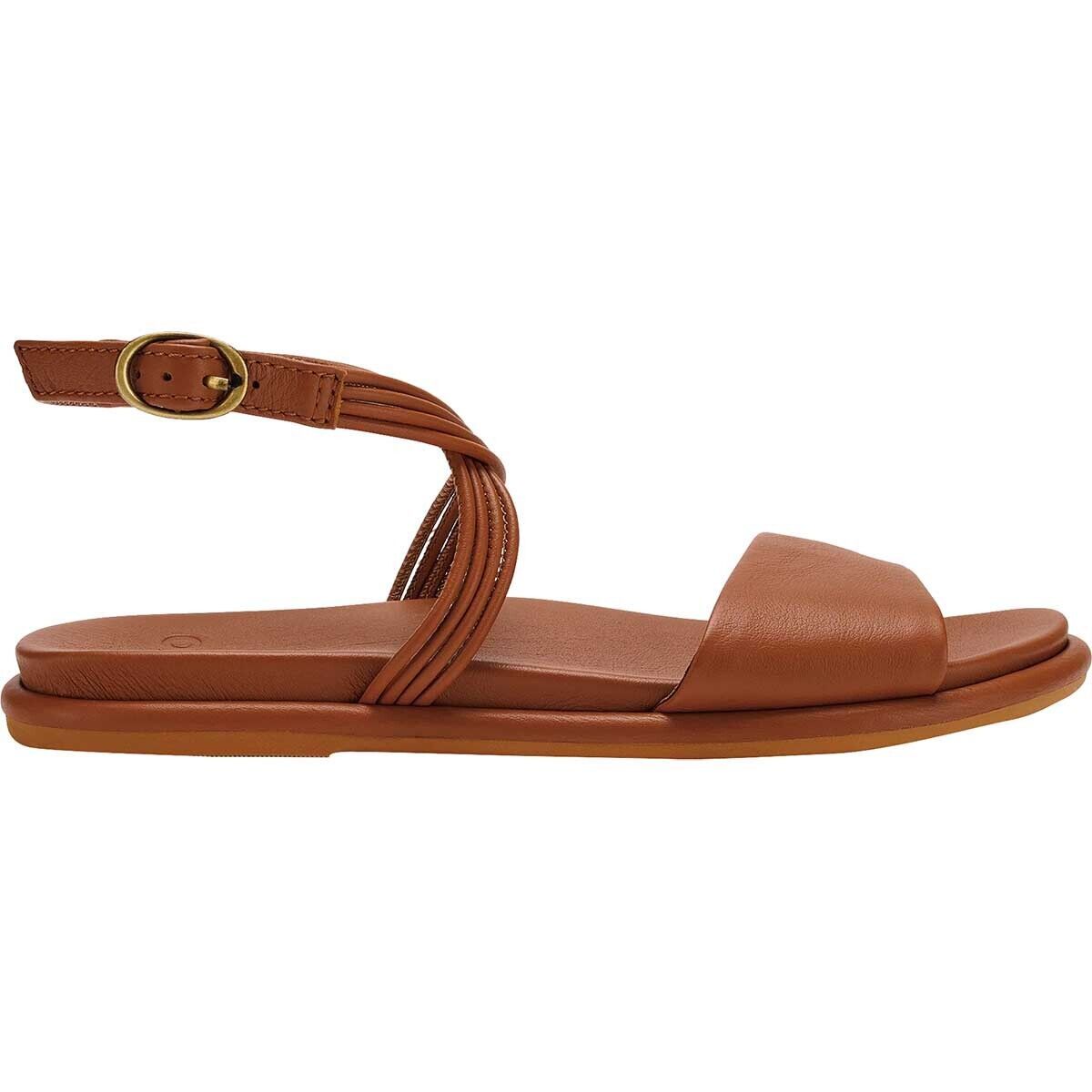 Image of Olukai Tiare Wrap Sandal - Women's Fox/Fox, 5.0