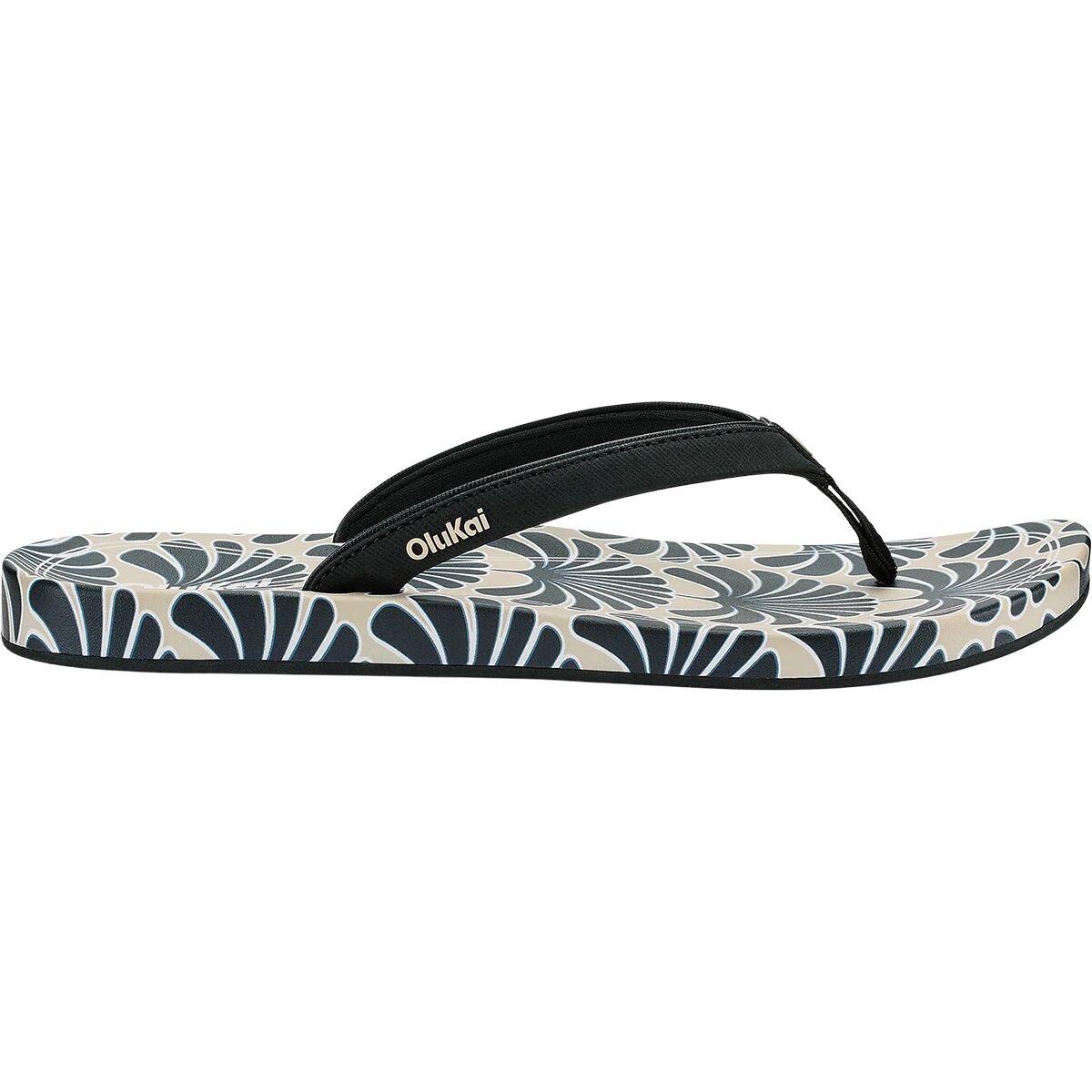Image of Olukai Uiki Flip Flop - Women's Black/Pa'i, 9.0