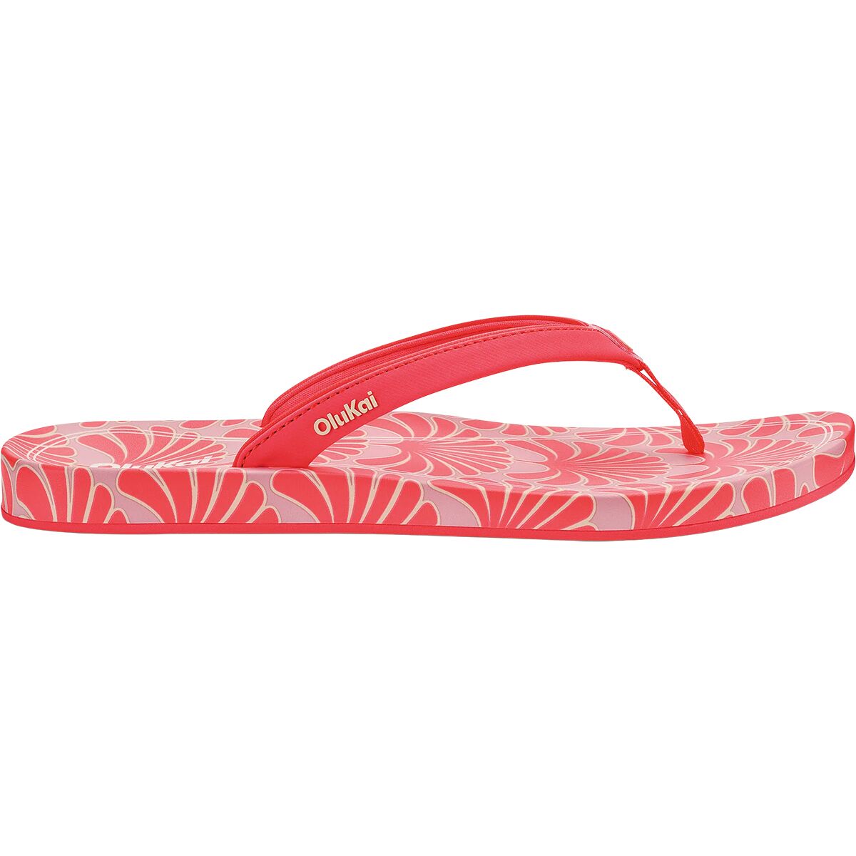 Image of Olukai Uiki Flip Flop - Women's Hot Pink/Pa'i, 8.0