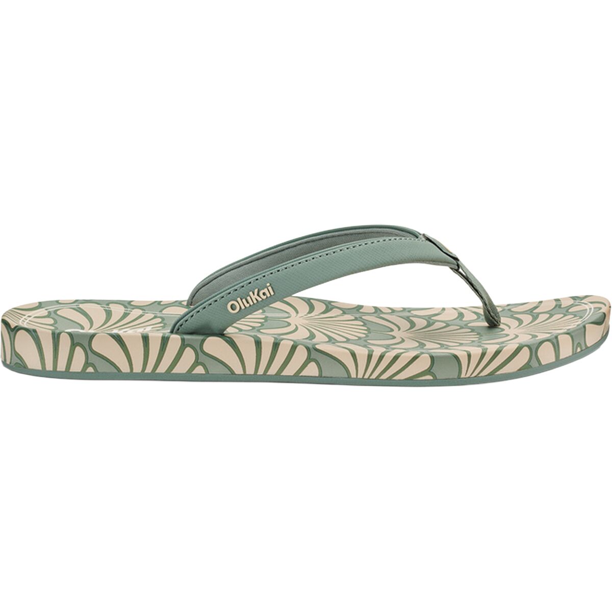 Image of Olukai Uiki Flip Flop - Women's Silver Pine/Pa'i, 10.0