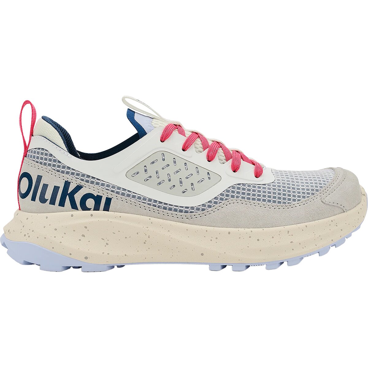 Image of Olukai Makiki Shoe - Women's Bright White/Coastal Blue, 9.5
