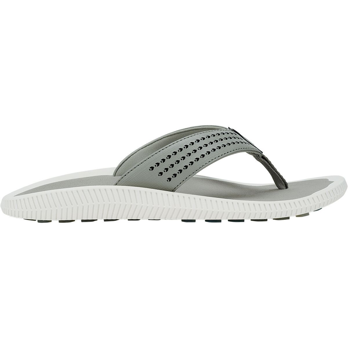 Image of Olukai Ulele Golf Flip Flop - Men's Ash/Ash, 14.0