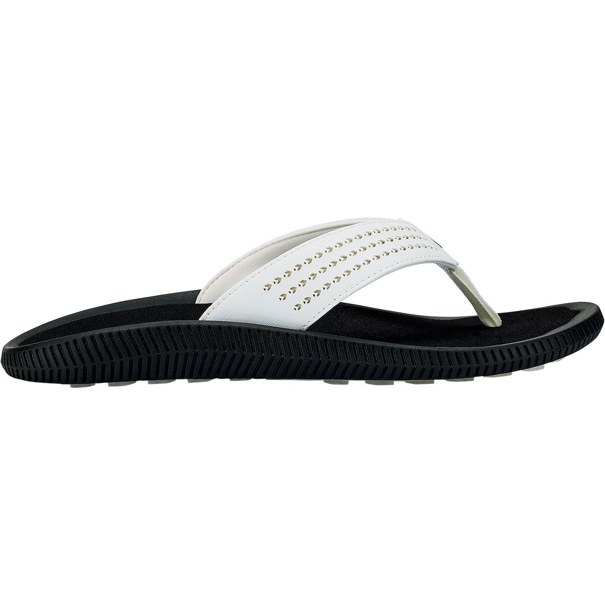 Olukai Olukai Ulele Golf Flip Flop - Men's White/Lava Rock, 12.0