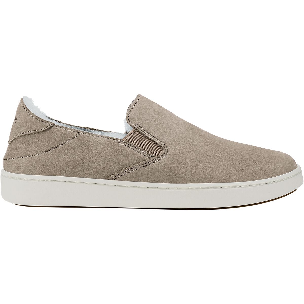 Image of Olukai Pehuea Cozy Shoe - Women's Taupe Grey/Taupe Grey, 8.0