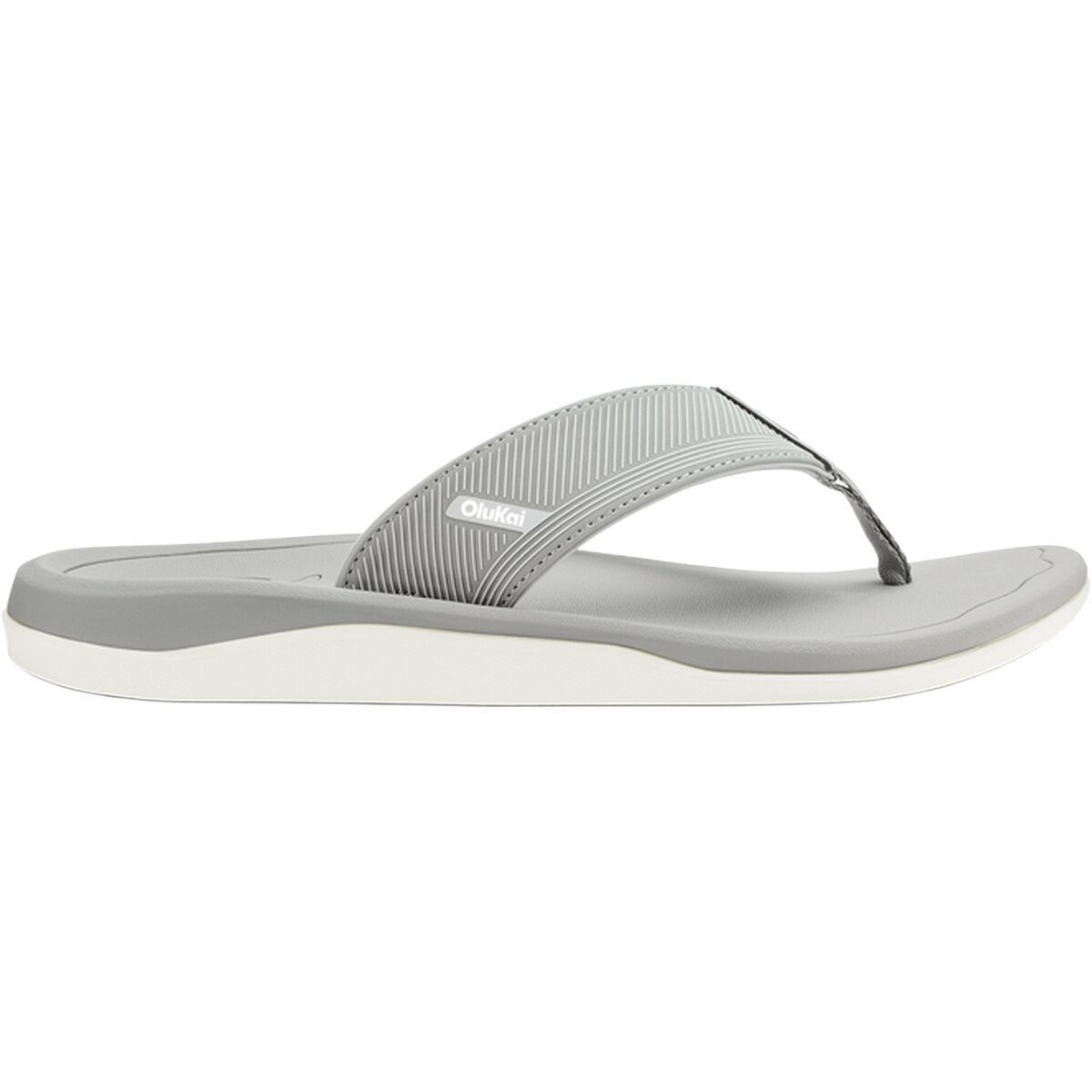 Image of Olukai Ahi Kai Flip Flop - Men's Ash/Ash, 13.0