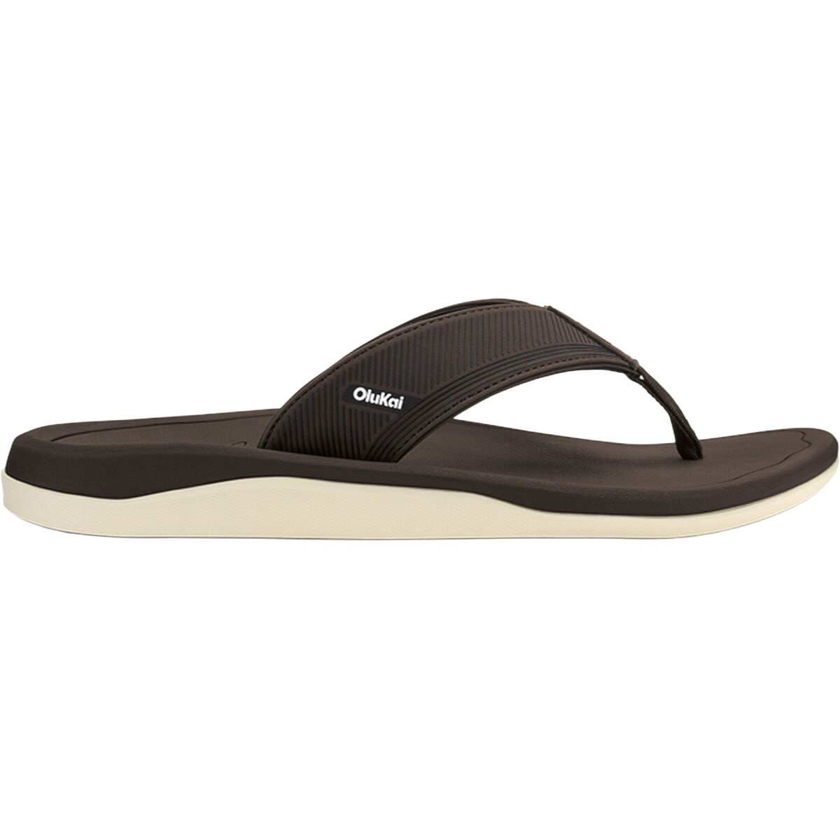 Image of Olukai Ahi Kai Flip Flop - Men's Dark Java/Dark Java, 8.0