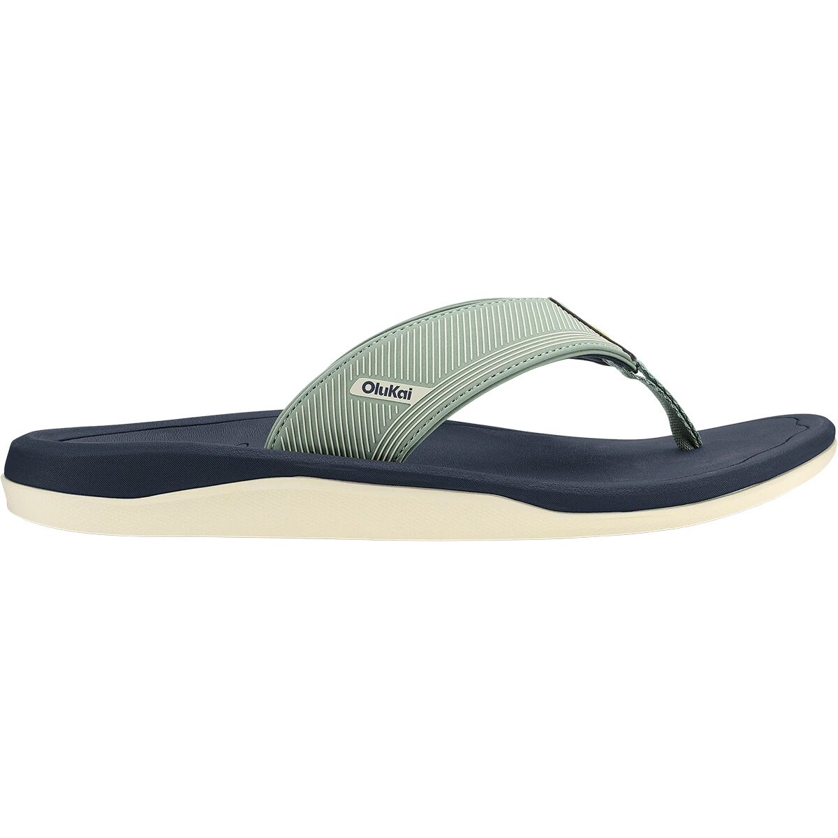 Image of Olukai Ahi Kai Flip Flop - Men's Seagreen/Trench Blue, 12.0