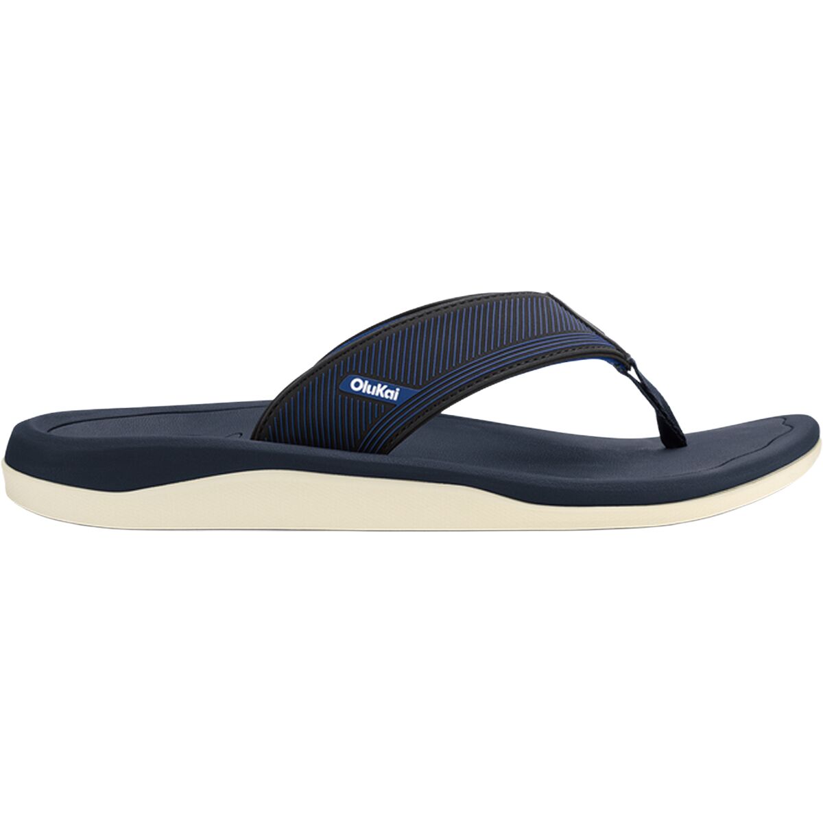 Image of Olukai Ahi Kai Flip Flop - Men's Trench Blue/Trench Blue, 8.0