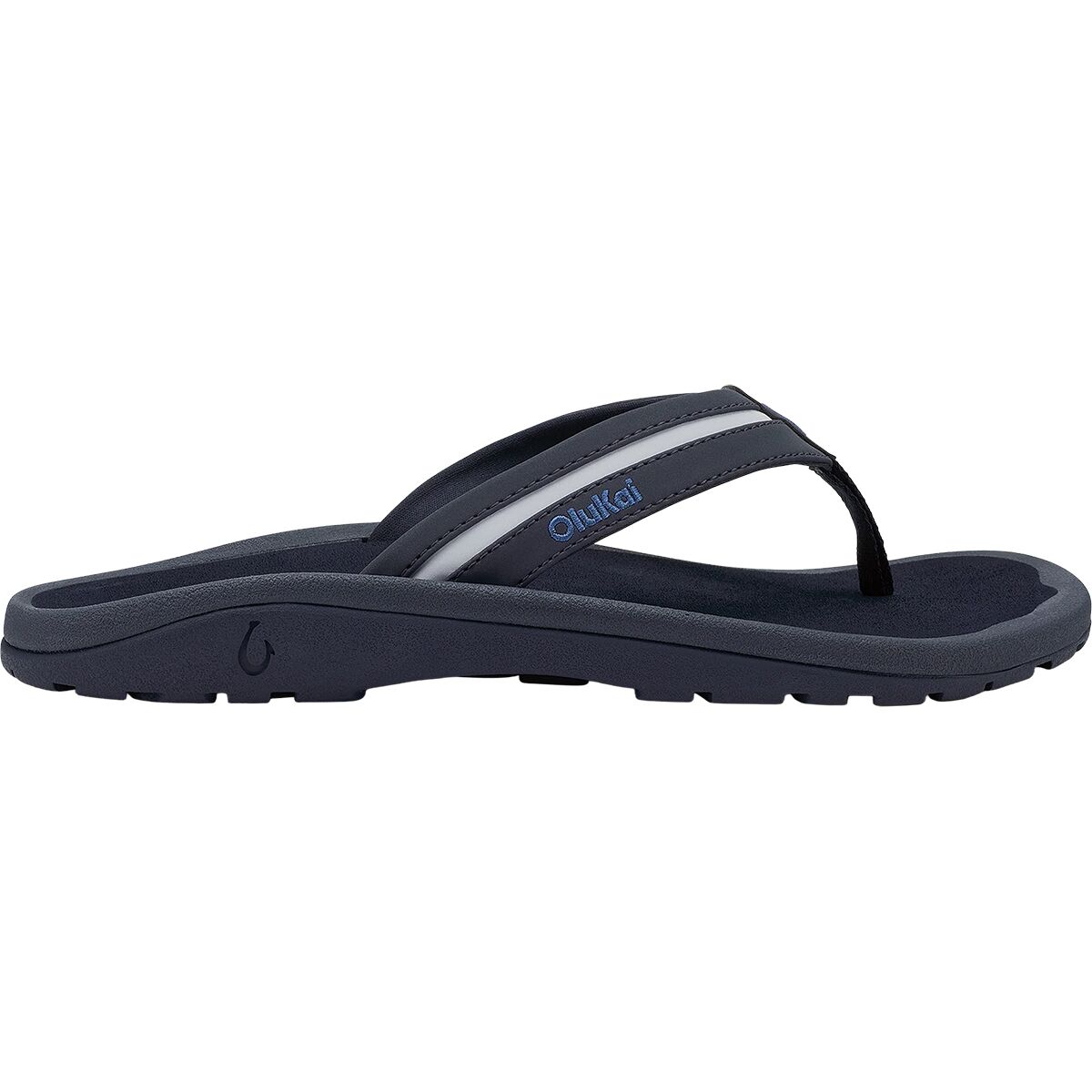 Image of Olukai Ohana Palua Flip Flop - Men's Mood Indigo/Pale Ocean, 11.0