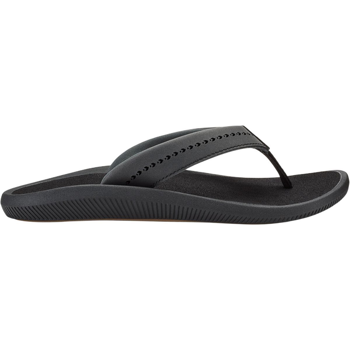 Image of Olukai Ulele Flip Flop - Women's Black/Black, 11.0