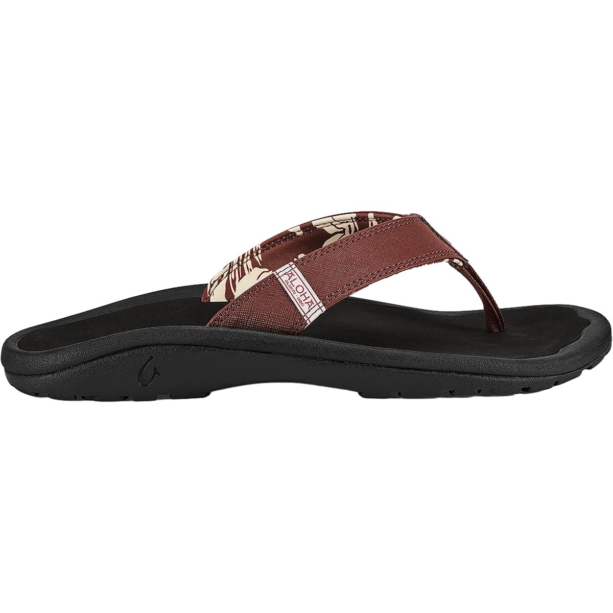 Image of Olukai Retro Ohana Sandal - Men's Red Clay/Black, 12.0