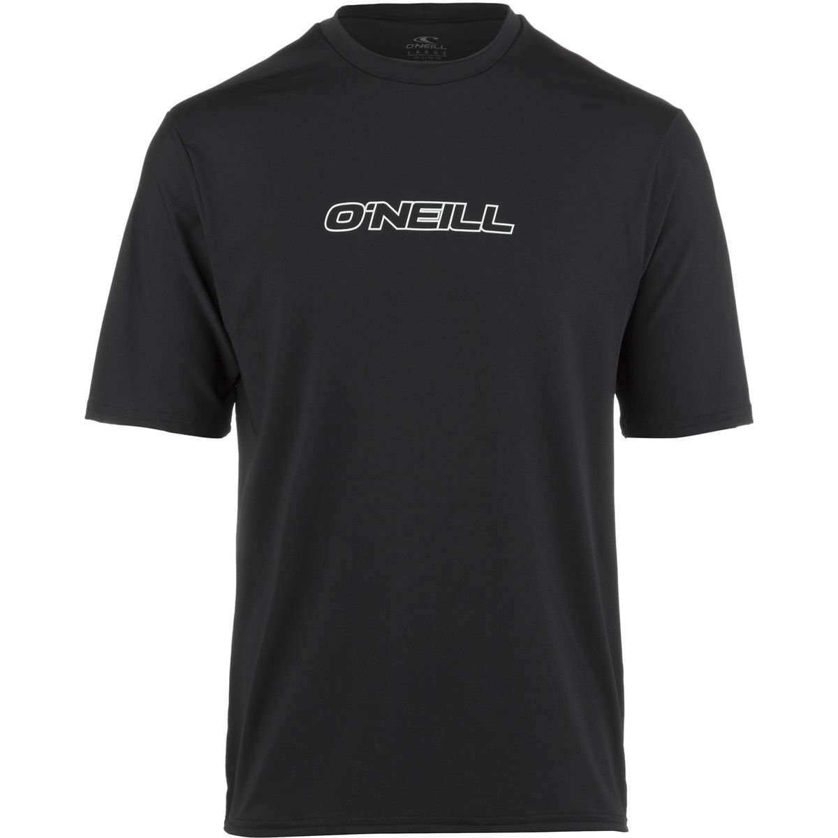 Image of O'Neill Basic Skins Rash T-Shirt - Men's Black, M
