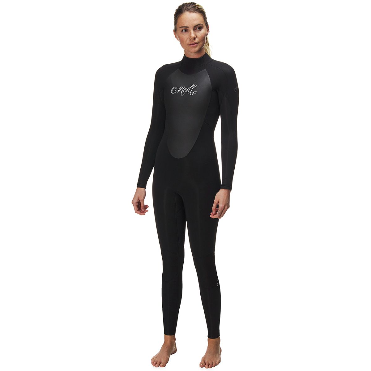 Image of O'Neill Epic 4/3mm Back-Zip Full Suit - Women's Black/Black/Black, 12