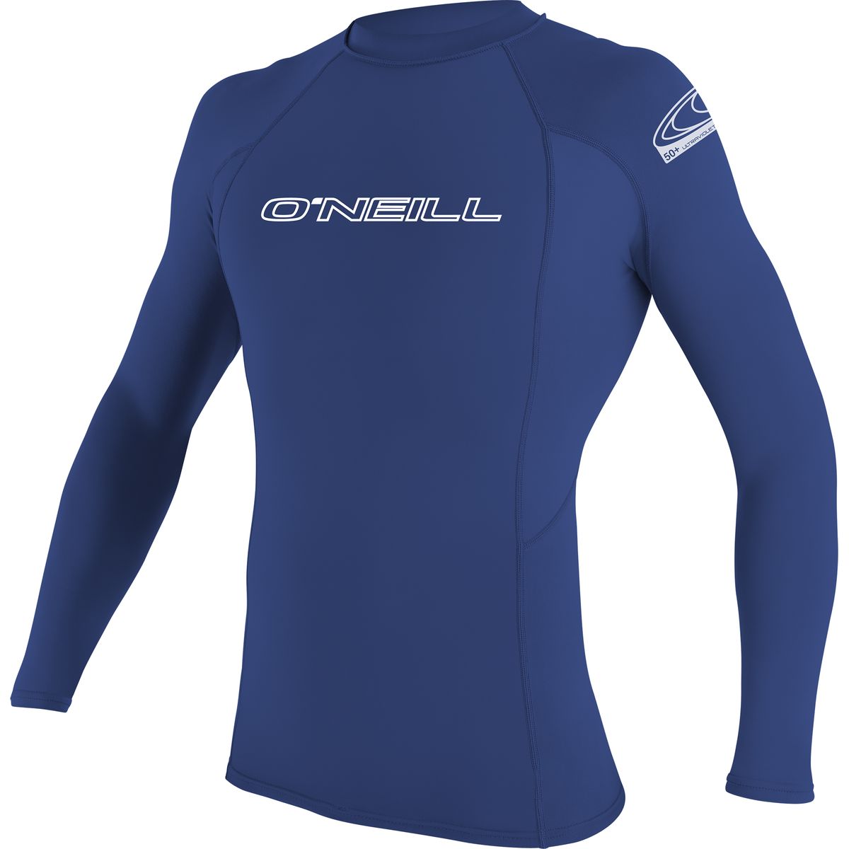 Image of O'Neill Basic Skins 50+ Long-Sleeve Rashguard - Men's Pacific Blue, S