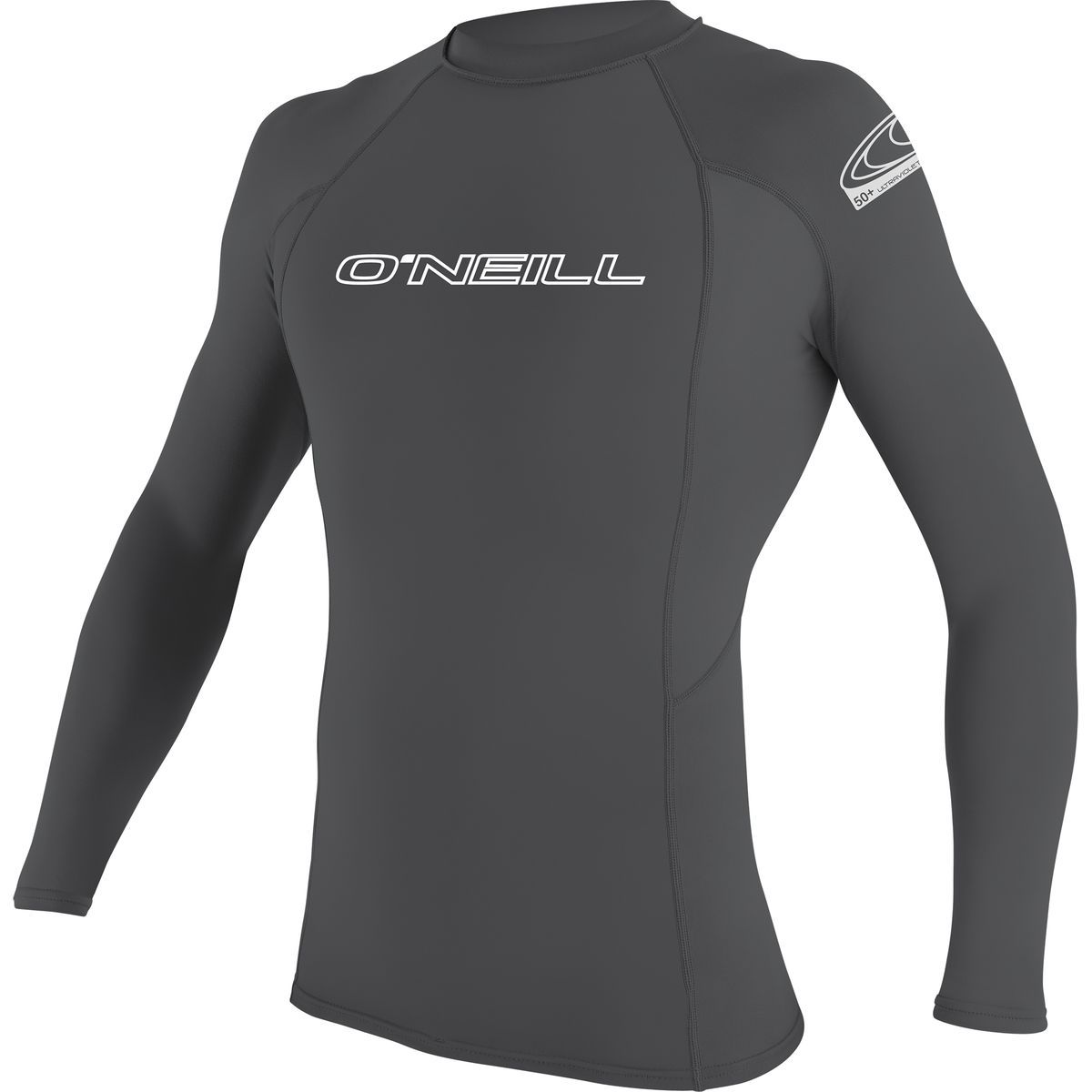 Image of O'Neill Basic Skins 50+ Long-Sleeve Rashguard - Men's Smoke, L