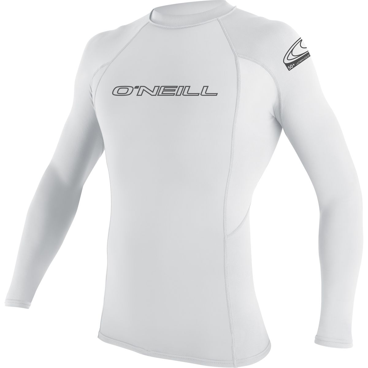 Image of O'Neill Basic Skins 50+ Long-Sleeve Rashguard - Men's White, M