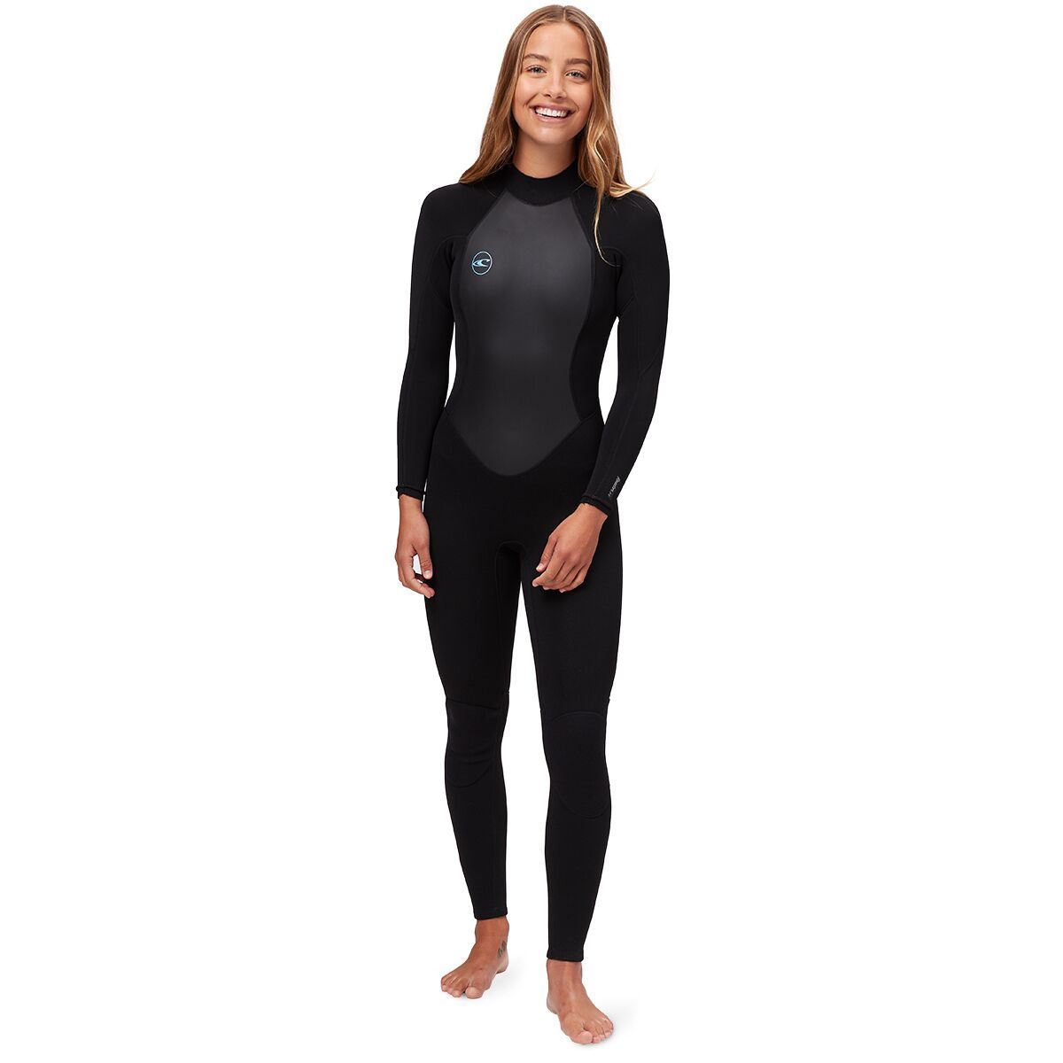Image of O'Neill Reactor II 3/2 Back-Zip Full Wetsuit - Women's Black/Black, 4