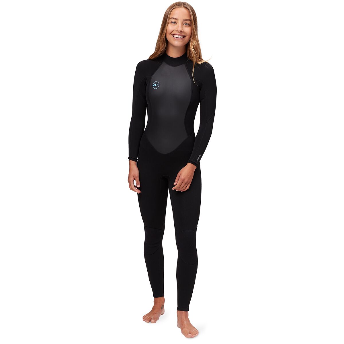 Image of O'Neill Reactor II 3/2 Back-Zip Full Wetsuit - Women's Black/Black, 4