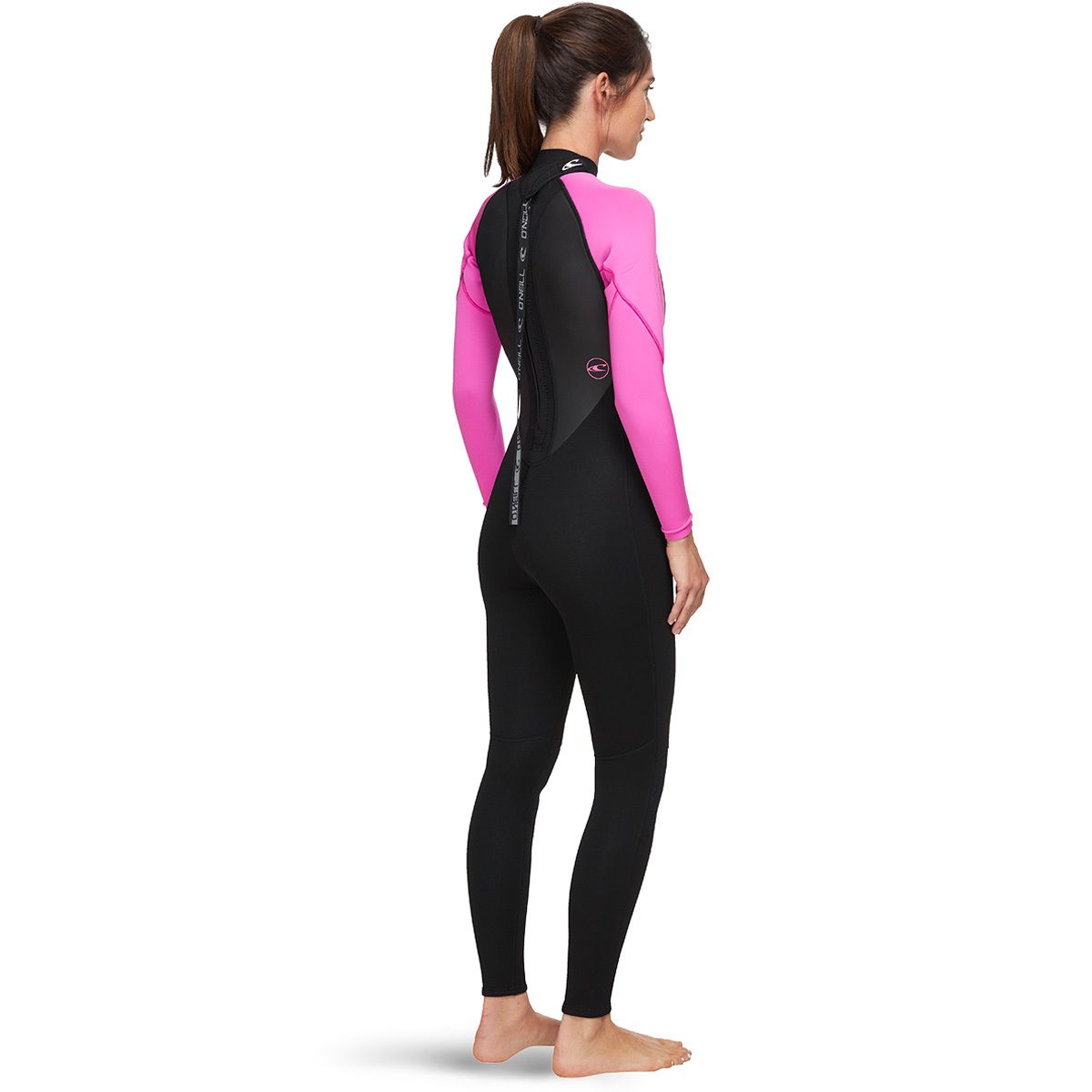 O'neill Ladies O'neill Wetsuit Reactor 3/2 Summer Full Wetsuit Blk/Berry 2019/20 