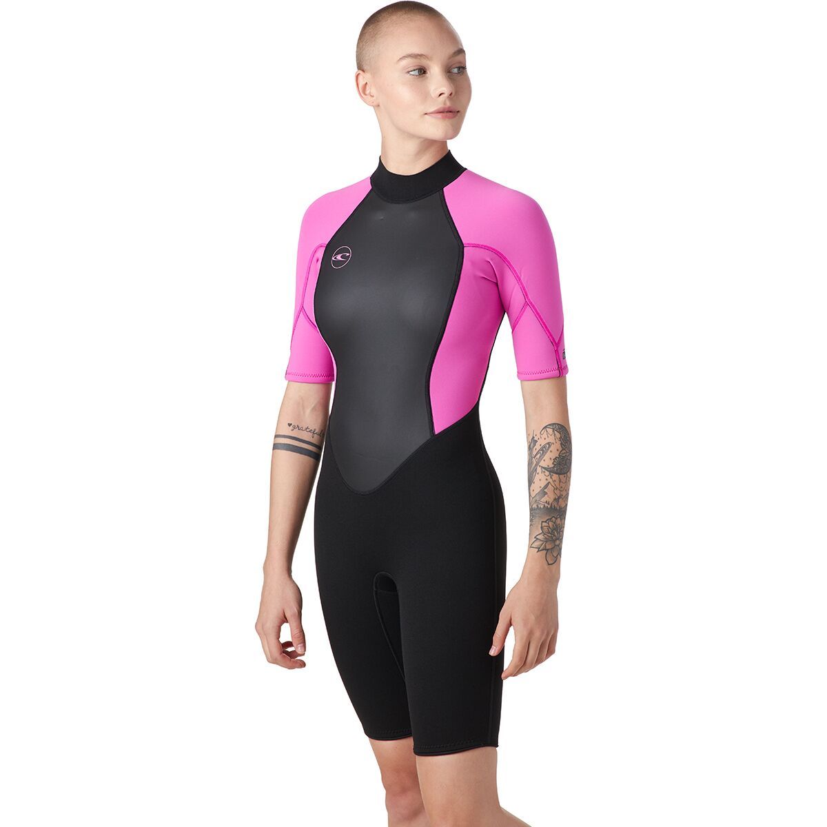 Image of O'Neill The Reactor II 2mm Back-Zip Spring Wetsuit - Women's Black/Berry, 4