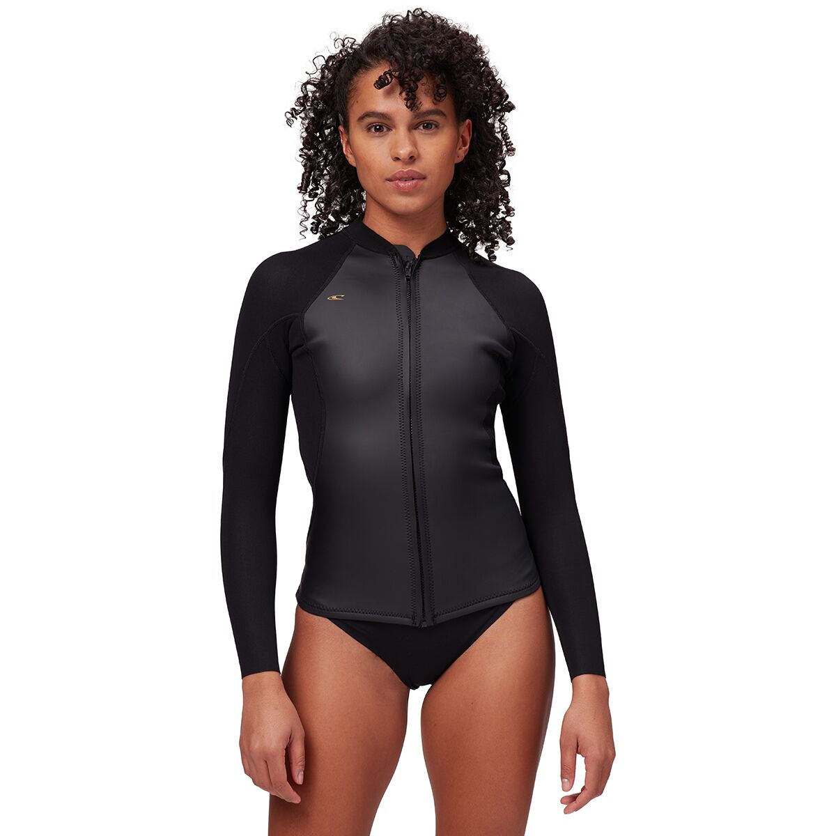 Image of O'Neill Bahia Full-Zip Jacket - Women's Glide Black/Black/Black, 14