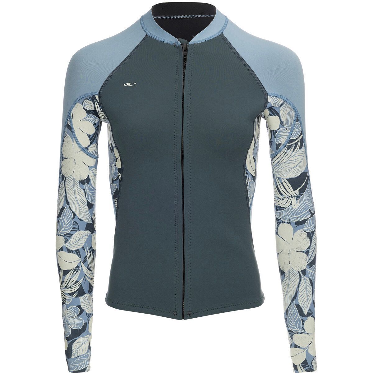 Image of O'Neill Bahia Full-Zip Jacket - Women's Shade/Palmtrop/Fdenim, 8