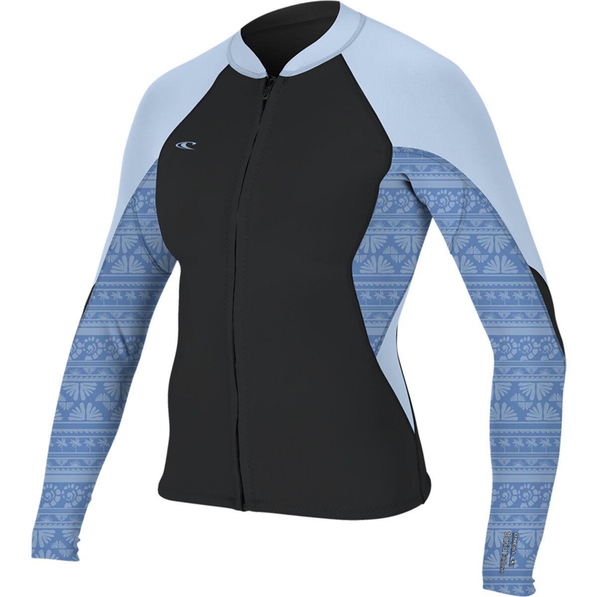 Image of O'Neill Bahia Full-Zip Jacket - Women's Tempsteel/Surfab/Chamblu, 12