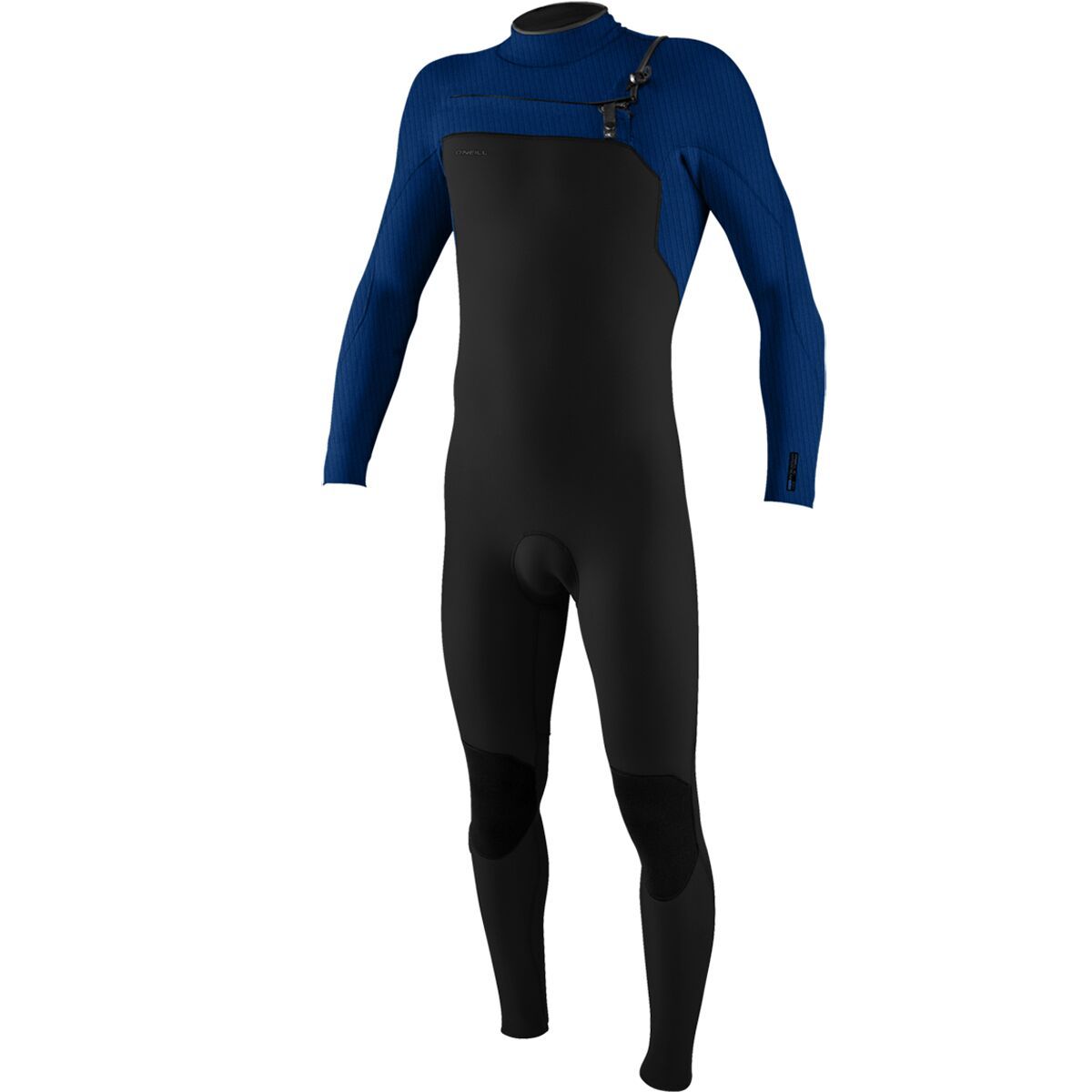Image of O'Neill Hyperfreak 3/2+mm Chest-Zip Full Wetsuit - Men's Black/Twiltblu, LS