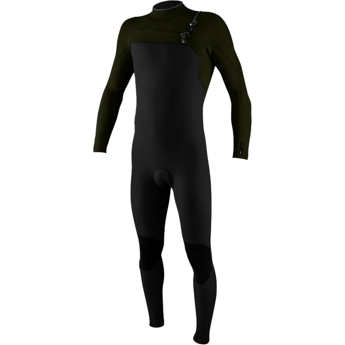 Image of O'Neill Hyperfreak 4/3+mm Chest-Zip Full Wetsuit - Men's Black/Ranger, MT