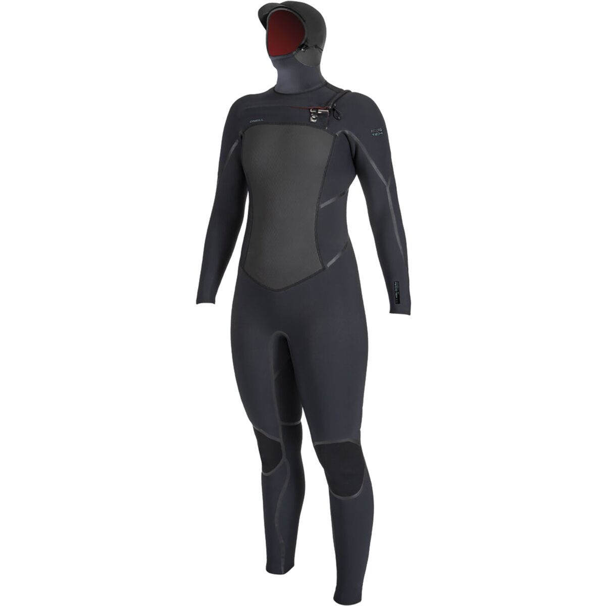 O'Neill Psycho Tech 5.5/4mm Hooded Chest-Zip Full Wetsuit - Women's Black/Black, 4
