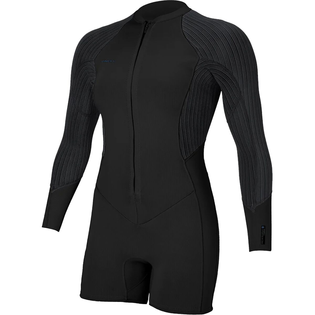 Image of O'Neill Hyperfreak Full-Zip Long-Sleeve Surfsuit - Women's Black/Black, 8
